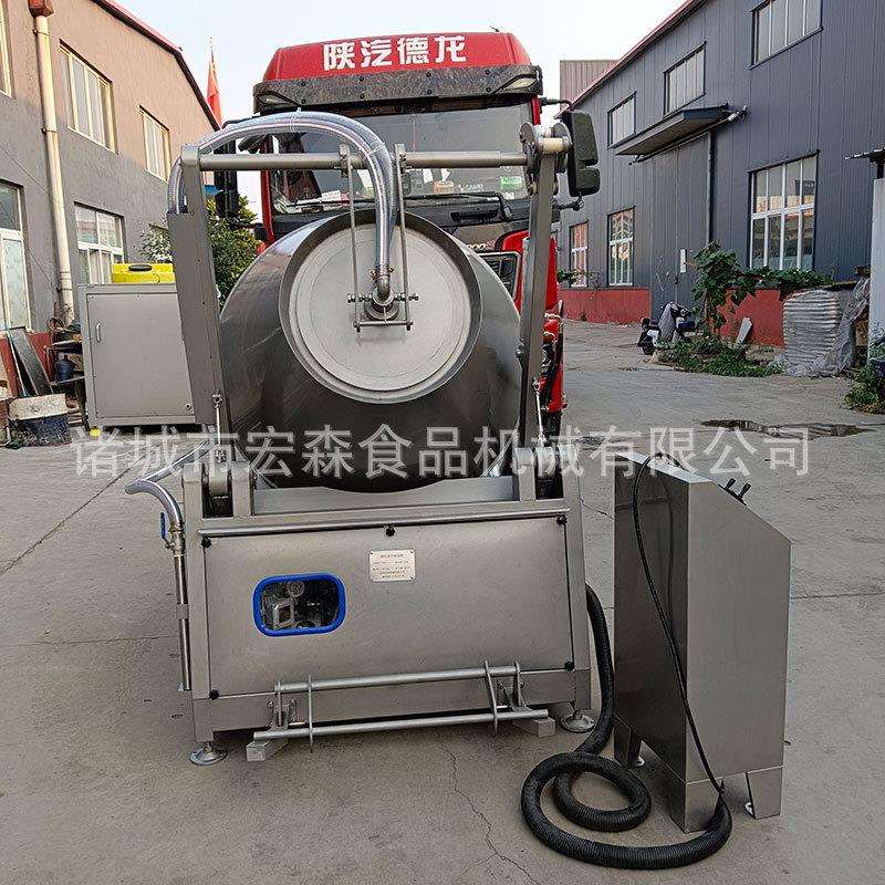 全自动液压真空制冷滚揉机牛肉扒鸡腌料入味设备鸡柳腌制滚揉机