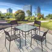 户外藤椅三五件套室外子椅露天闲台茶几铁艺庭院阳休常规桌椅组合