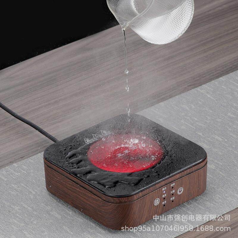 新款1000W方形触摸迷你电陶炉茶炉静音家用小型电陶炉煮茶器