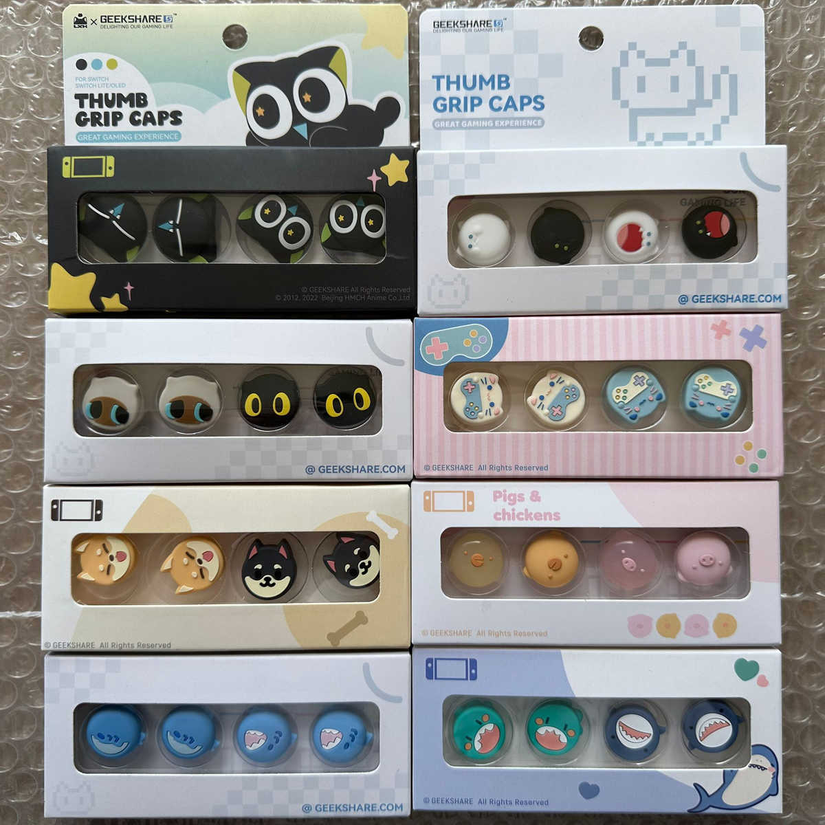 极想 任天堂switch摇杆帽 ns硅胶按键帽 oled手柄保护帽lite配件