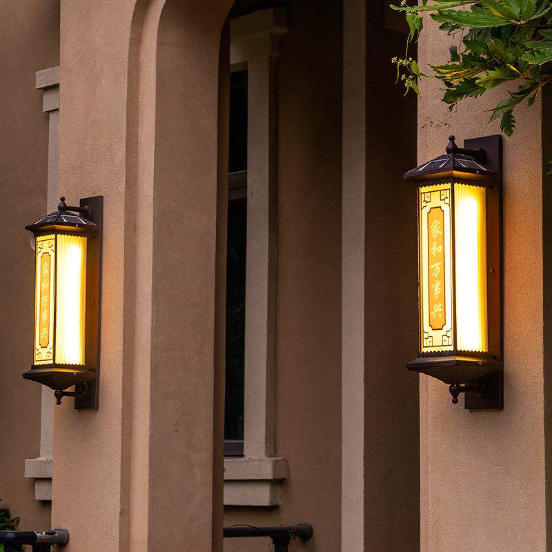 太阳能壁灯阳台庭院大门柱灯花无品牌/园墙灯新中式别墅围过外道