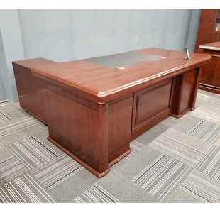 大气老板桌中式 1865等 办公桌经理总裁桌大班台实木皮班台B