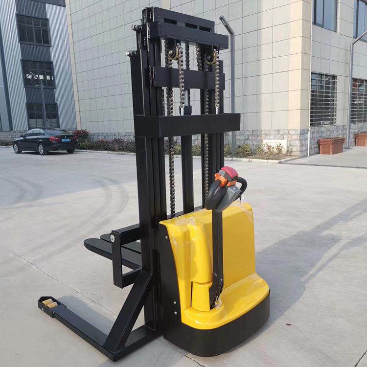 电动堆高车1.5吨全自动装卸堆高叉车液压搬运堆高机步行式堆高车