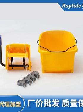 白压云AWAEF08080水车手式榨挤水水桶拖把桶32L挤拖把桶商用