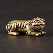 貔貅貔貅饰桌黄铜宠摆件工艺礼品面茶茶几摆霸王摆件黄铜客厅