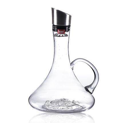 正品彦雅带盖子带塞无速铅轩水晶玻璃红酒醒酒器家快过用滤葡萄酒