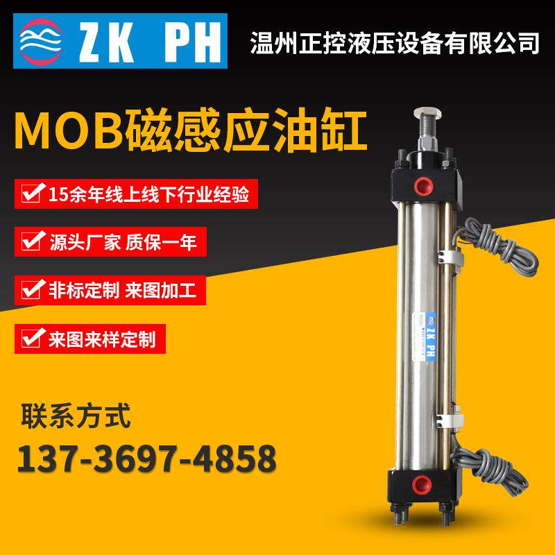 厂家MOB40X50-S-K带磁性液压油缸/不锈钢缸筒/开关/定做各类非标