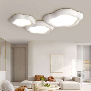 客厅灯护眼吸顶灯2023年新款 北欧现代棉花糖奶油风卧室房间灯具