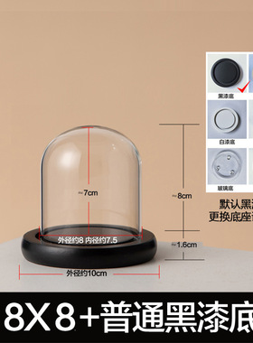 玻璃罩工艺品防尘罩永生装饰摆件