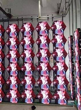 LED display screen led室内全彩屏显示屏小间距LED软屏弧形模组