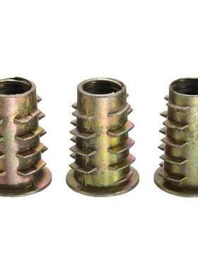 565PCS锌合金内外牙带介螺母 家具配件内六角家具预埋梯形螺母