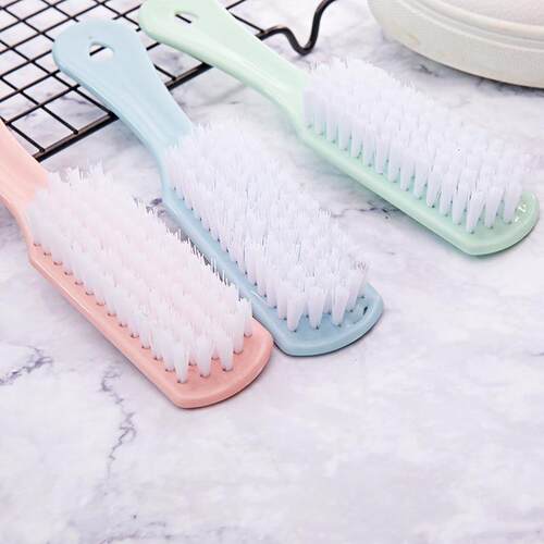 Plastic Long-Handle Multi-Function Soft Bristle Shoe Brush,