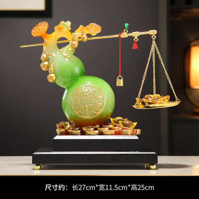 玄关高档酒柜奢2024装饰品轻工艺电视柜现代客厅摆件家居葫芦新款