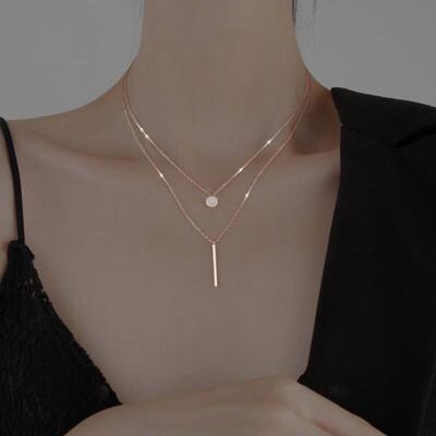 925 Sterling Silver Long Strip Flashing Diamond Round Double