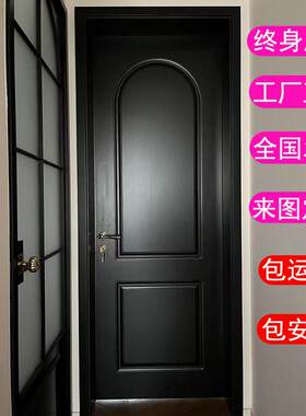 成都欧式覆古实木卧室门房间门法式覆合烤漆平开 门雕花包安装定