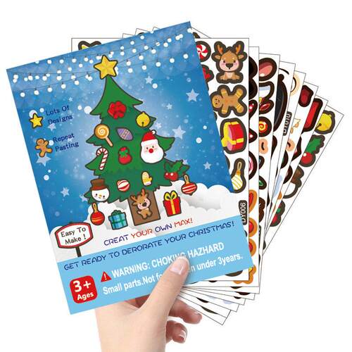 Cartoon Christmas DIY stickers Santa Claus snowman stickers