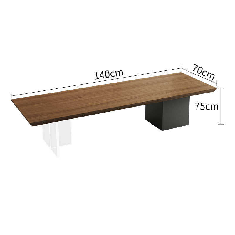 侘寂风泡茶桌禅意实木大板桌办公室功夫茶台茶室新中式茶桌椅组合