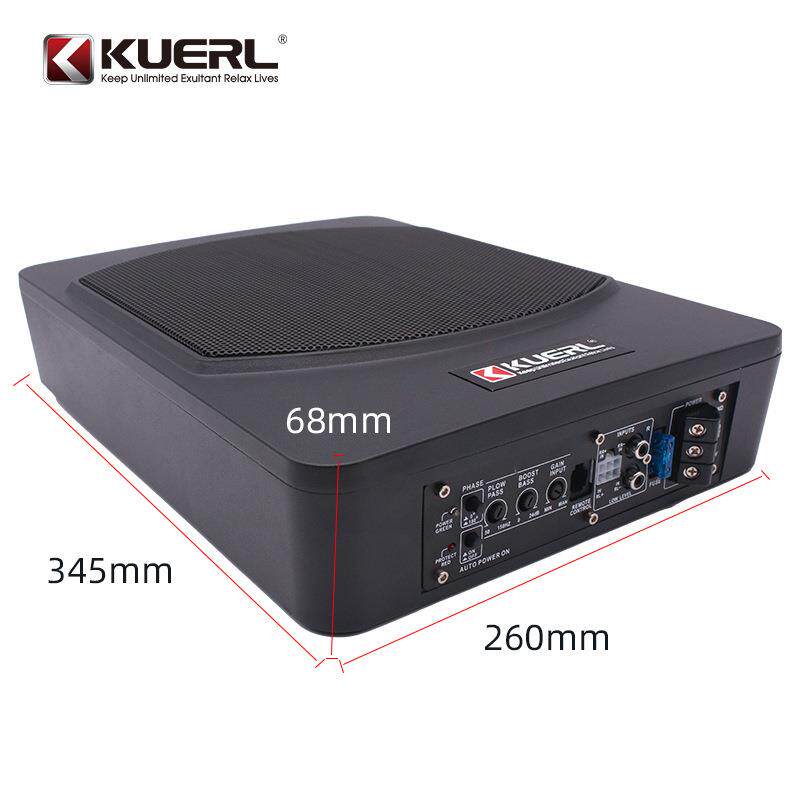 厂家800W私模车载音响改装12V大功率10寸汽车超薄低音炮