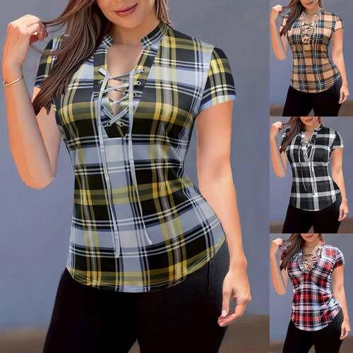 Plaza lace-up front button shirt and autumn casual long