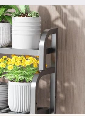 阳阶放梯式移动多层客厅台花架子置带物架花THZ盆摆架铁艺轮子绿