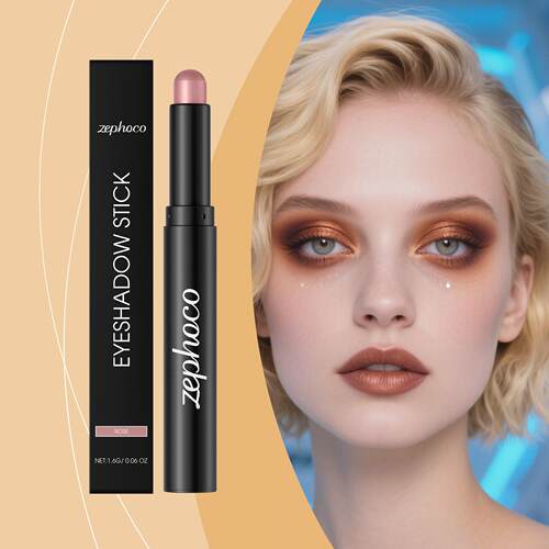 Zephoco Rose Shimmer Eyeshadow Stick - Smooth and Silky Glit