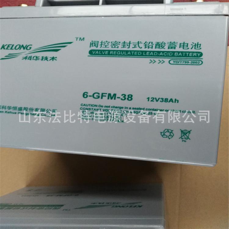 科华蓄电池精卫系列6-GFM-38-YT 12V38AH铅酸免维护蓄电池