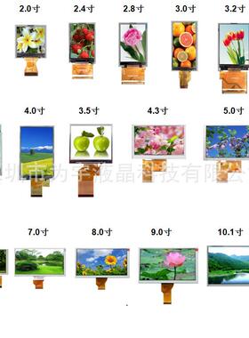 群创7寸/8寸/9寸10.1寸LCD工控屏800*480/1024*600电容液晶显示屏