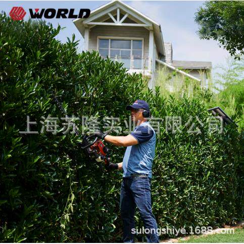 沃得WORLD 二冲程汽油绿篱机 园林机械WT6010家用绿篱机 WT6010
