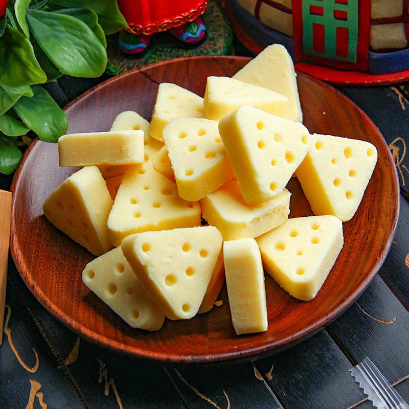 内蒙古特产图腾牧场鲜牛奶芝士酪三角奶酪散装无蔗糖原味儿童零食