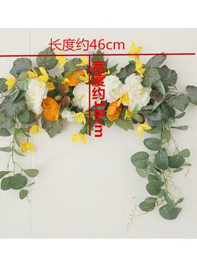 仿真门楣直花环背花门饰壁挂跨xcm-01境货源厂椅家销