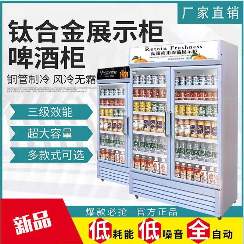 饮料式啤酒柜商用立单门冷藏示柜水380果蔬菜冰双展开门保鲜柜超