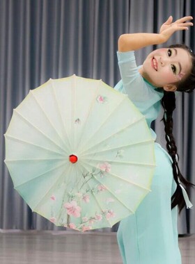 诗雨江南伞舞蹈道具小号尺寸油纸伞幼少儿童独舞考级跳舞表演出伞