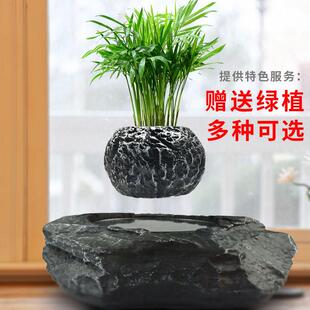 磁浮盆栽摆件 悬空花盆空中盆栽植物客厅办公室创意桌面装饰品