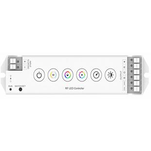V2-S 12-24VDC 5A 2线⾊温LED灯带控制器RF2.4G PUSH信号自动转发
