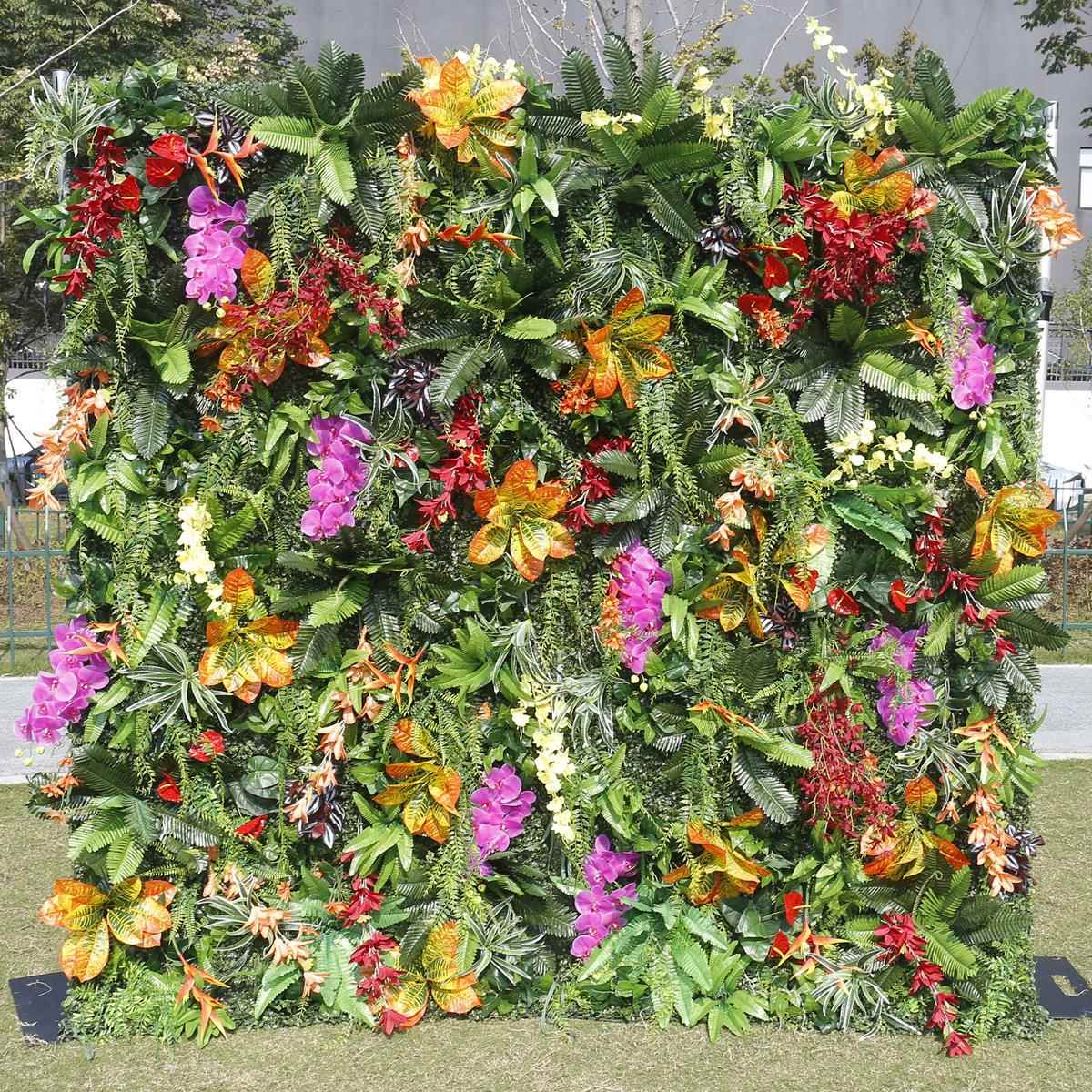 5D仿真布底绿植墙植物墙商场橱窗装饰户外婚庆婚礼布置花墙