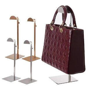 Adjustable Polished Gold / Silver Hanging Bag Handbag Shelf