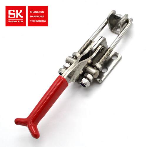 尚坤SK3-021-2S工业不锈钢箱扣锁扣螺纹调节水平搭扣快速压紧器
