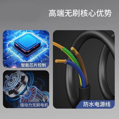 切v割式污水泵无刷408v6v72无品牌/灌溉泵机农用抽水家用高扬程清