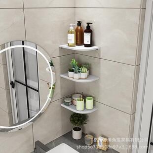 墙上家用墙角搁板置物架免打孔客厅餐厅卧室墙上转角收纳架超承重