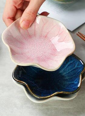 Ceramic Plate Retro Kiln Glaze Barbecue Mini Dipping Dish Sa