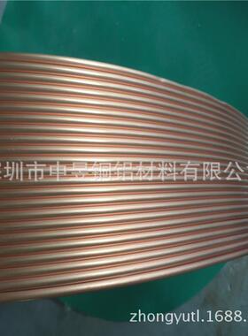 TP2空调紫铜管68/0/12mm液铜管制冷无JXW油脱脂压黄铜/1套管