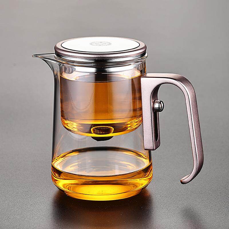 飘逸杯泡茶壶全玻璃内胆磁吸泡茶壶加厚茶水分离泡茶杯800ML