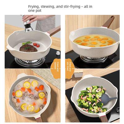 non-stick frying pan induction cooker cooking pot不粘平底锅