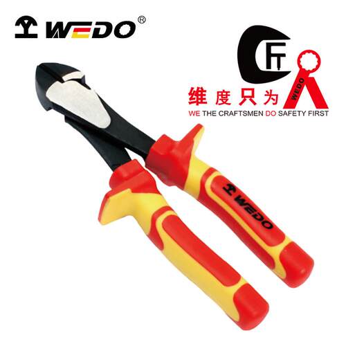 WEDO维度绝缘VDE 工具 绝缘注塑大头斜口钳IN504C