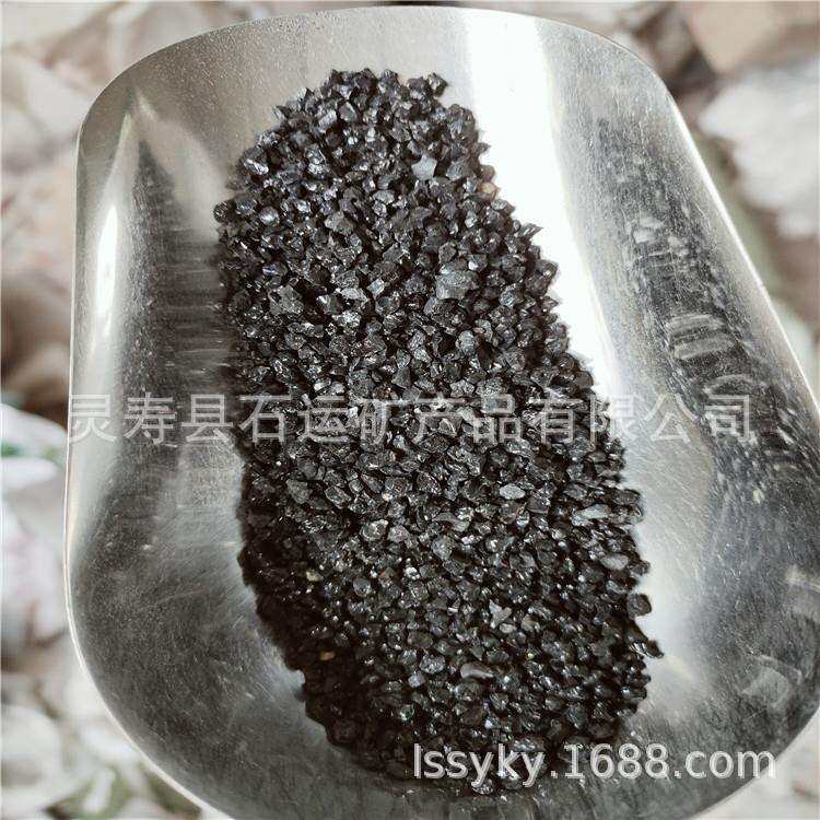 供应石榴石滤料污水处理石榴石净水滤料锰铁石矿砂