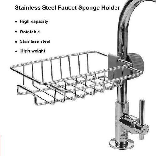 Kitchen Stainless Steel Sink Drain Rack Drain Rack Sponge