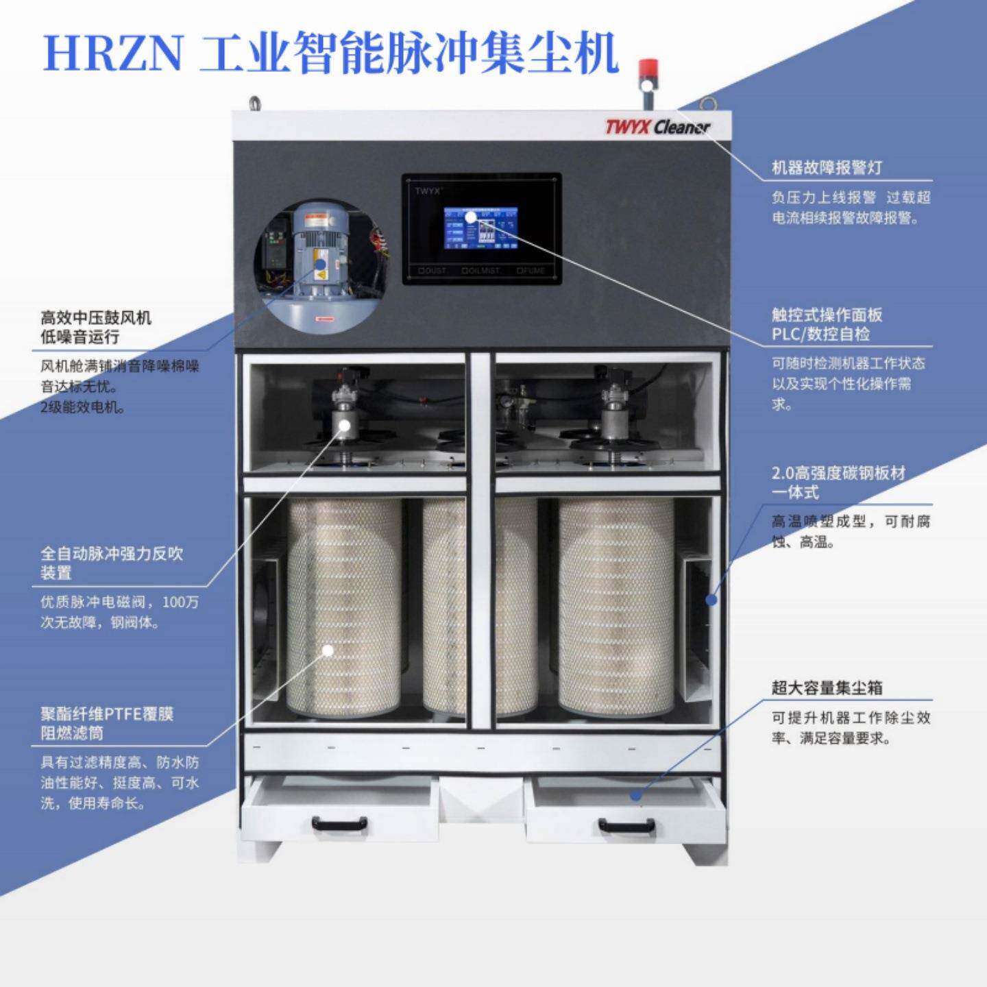 全风环保科技HRZN-7500工业集尘机粉尘收集集尘机7.5KW焊烟除尘器