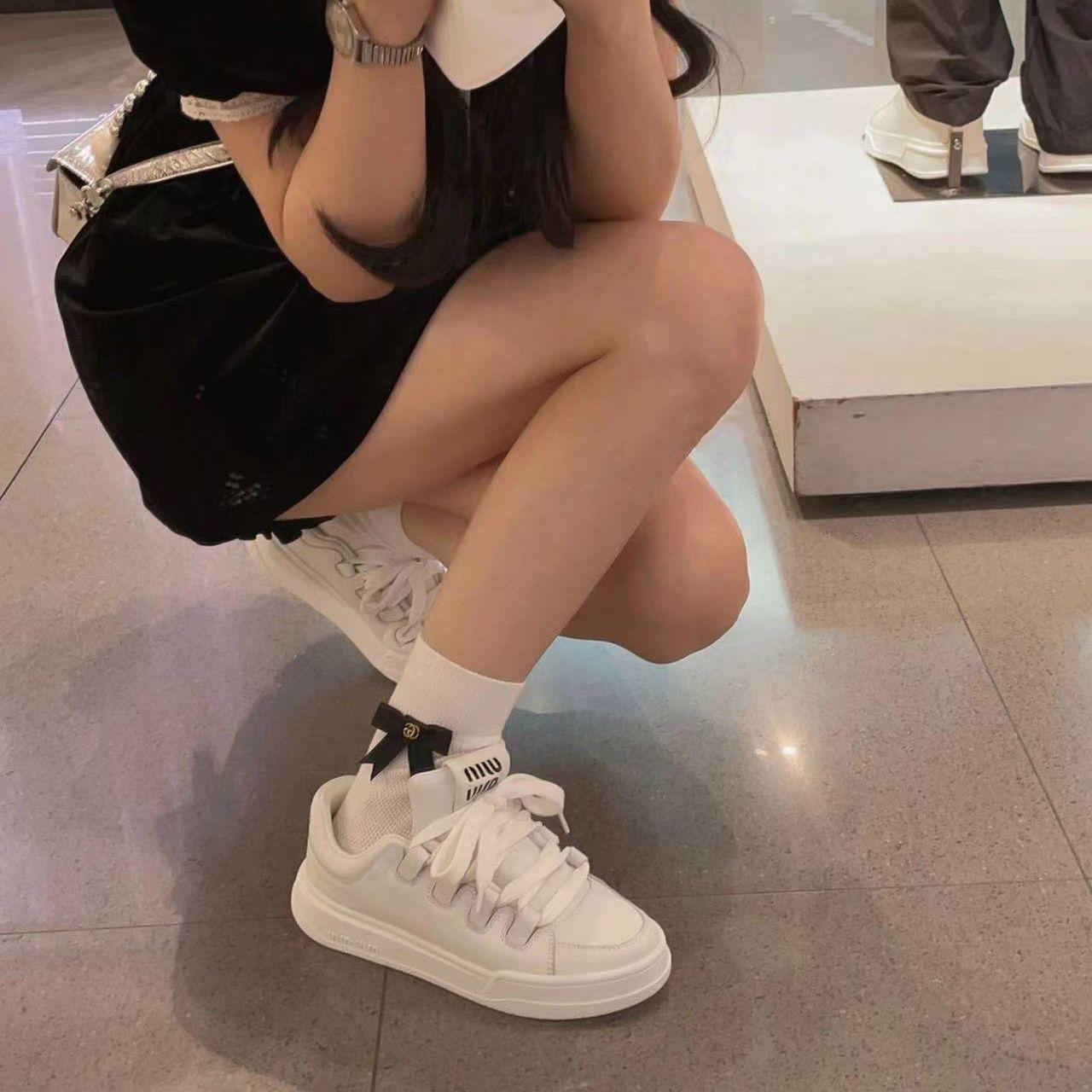 studioleeicon皮圆头miu老爹鞋