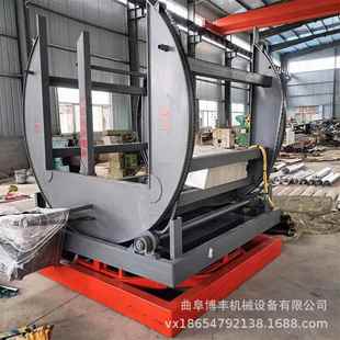 石材玻鎂板兩支液壓油頂夾緊翻板機 360度旋轉翻面機 U型翻轉機械