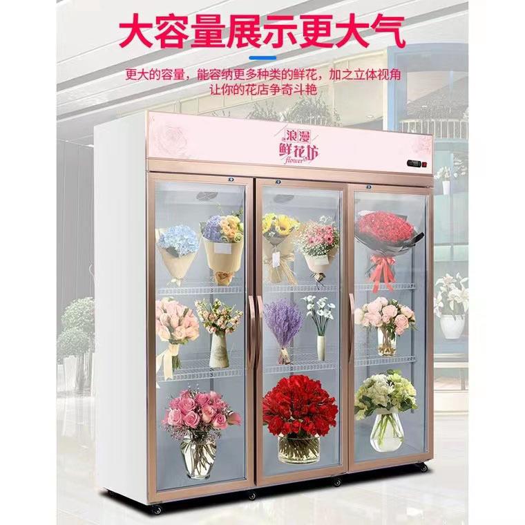 鲜花保鲜柜商用冷藏保鲜柜花店花艺鲜花冷藏柜立式冰柜鲜花展示柜